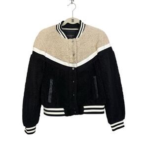 Celebrity Pink Faux Fur Bomber Jacket Black Small